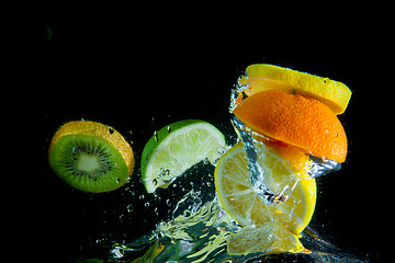 Image showing fruit splash