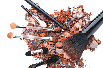 Image showing crushed eyeshadows