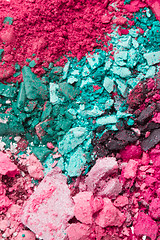 Image showing crushed eyeshadows