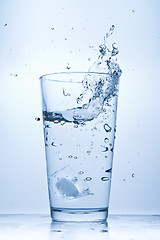 Image showing water splash in glass