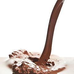 Image showing pouring chocolate