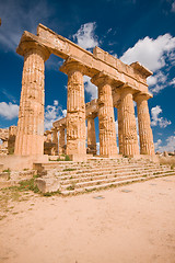 Image showing Greek temple in Selinunte