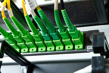 Image showing optic fiber hub