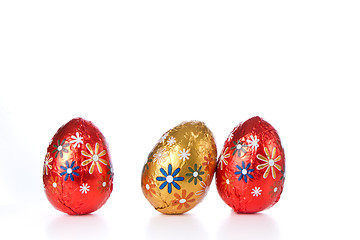 Image showing chocolate easter eggs