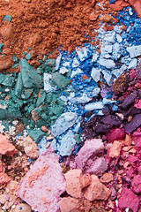 Image showing crushed eyeshadows