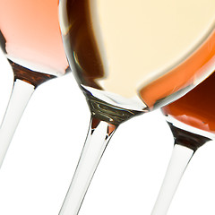 Image showing three wine glasses