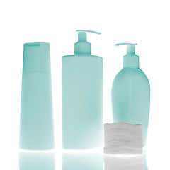 Image showing cosmetic bottles