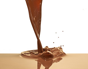 Image showing chocolate splash