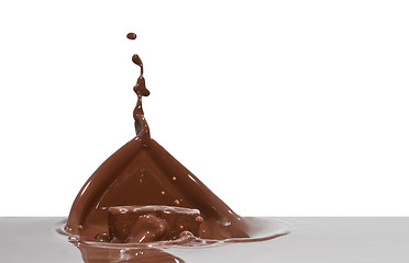 Image showing chocolate splash