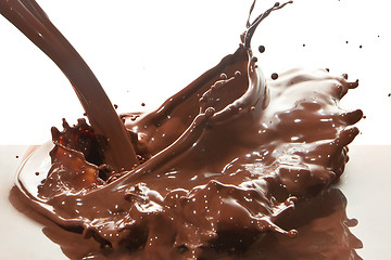 Image showing pouring chocolate