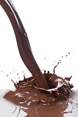 Image showing pouring chocolate