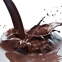 Image showing pouring chocolate