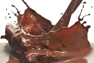 Image showing pouring chocolate