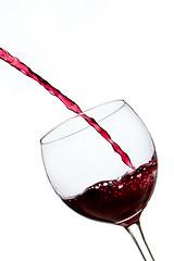 Image showing pouring red wine 