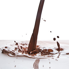 Image showing pouring chocolate