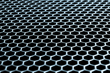 Image showing abstract metallic grid