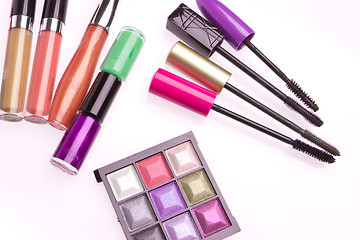 Image showing makeup set isolated