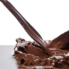 Image showing pouring chocolate