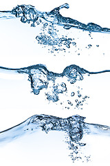 Image showing water splashing set