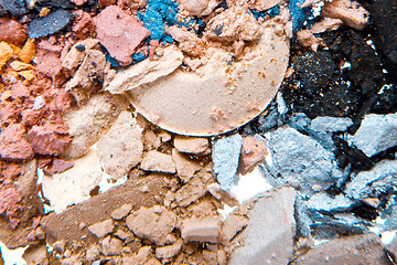 Image showing crushed eyeshadows