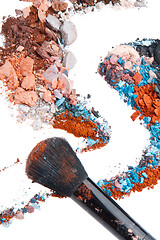 Image showing crushed eyeshadows