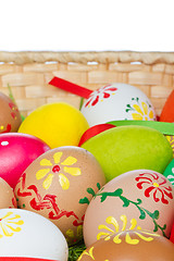 Image showing painted easter eggs