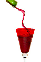 Image showing pouring red wine 