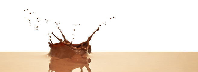 Image showing chocolate splash