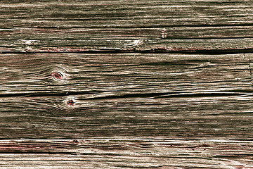 Image showing weathered old brown wooden texture