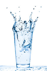 Image showing water splash in glass