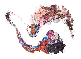 Image showing crushed eyeshadows