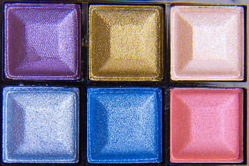 Image showing colorful eyeshadows