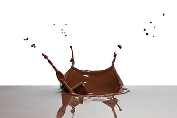 Image showing chocolate splash