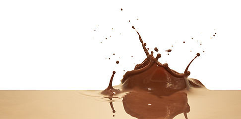 Image showing chocolate splash