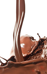 Image showing pouring chocolate