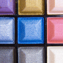 Image showing colorful eyeshadows