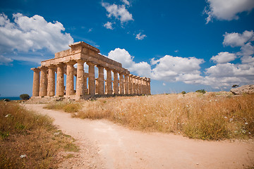 Image showing Greek temple in Selinunte