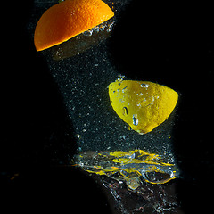 Image showing fruit splash