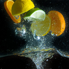 Image showing fruit splash