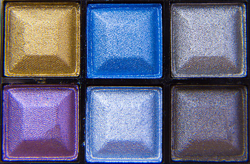 Image showing colorful eyeshadows