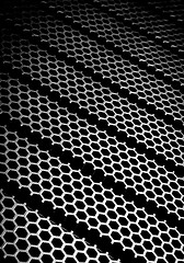 Image showing abstract metallic grid