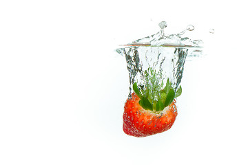 Image showing strawberry in the water