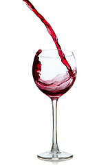 Image showing pouring red wine 