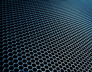 Image showing abstract metallic grid