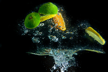 Image showing fruit splash