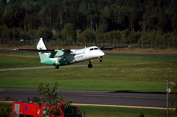 Image showing Widerøe take off # 1