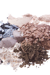 Image showing multicolored crushed eyeshadows