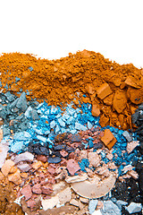 Image showing crushed eyeshadows