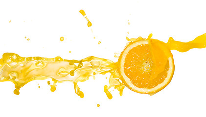 Image showing orange juice splash