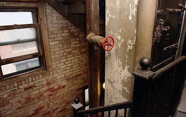 Image showing Stairwell in old building one